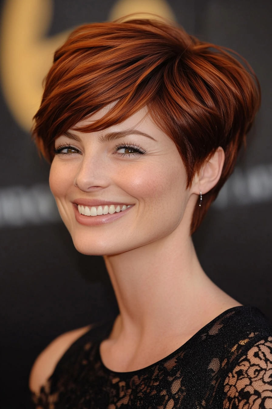 8. Rich Auburn Classic Pixie (Short Pixie Haircuts) - Short Pixie Haircuts