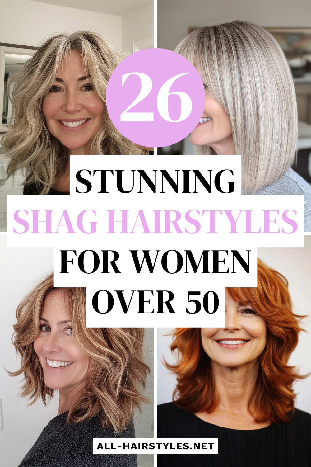 Shag Hairstyles for Women Over 50 Tall 1