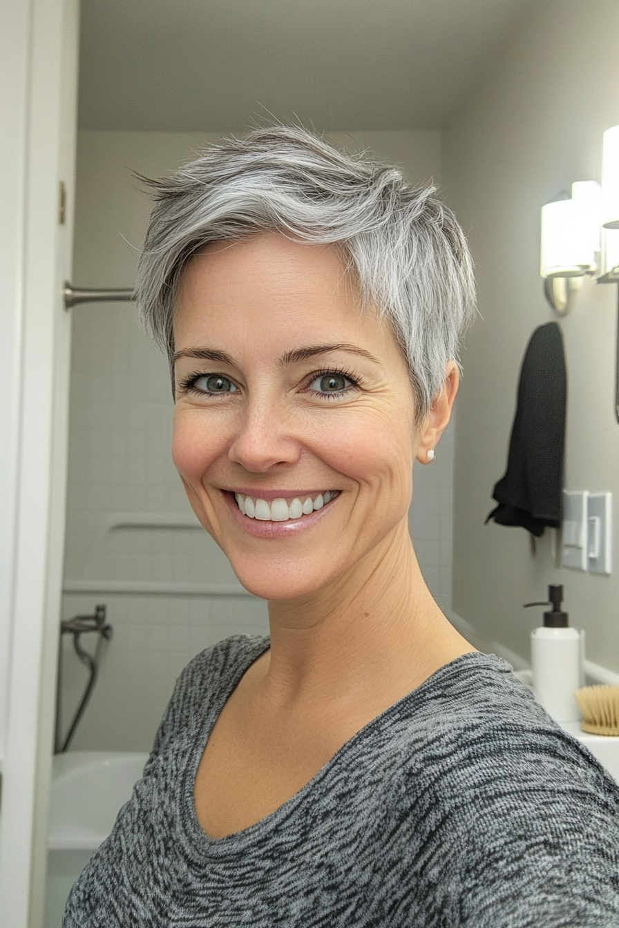 7. Layered Shaggy Bob in Honey Blonde (Short Hairstyles For Women Over 50 With Thin Hair) - Short Hairstyles For Women Over 50 With Thin Hair
