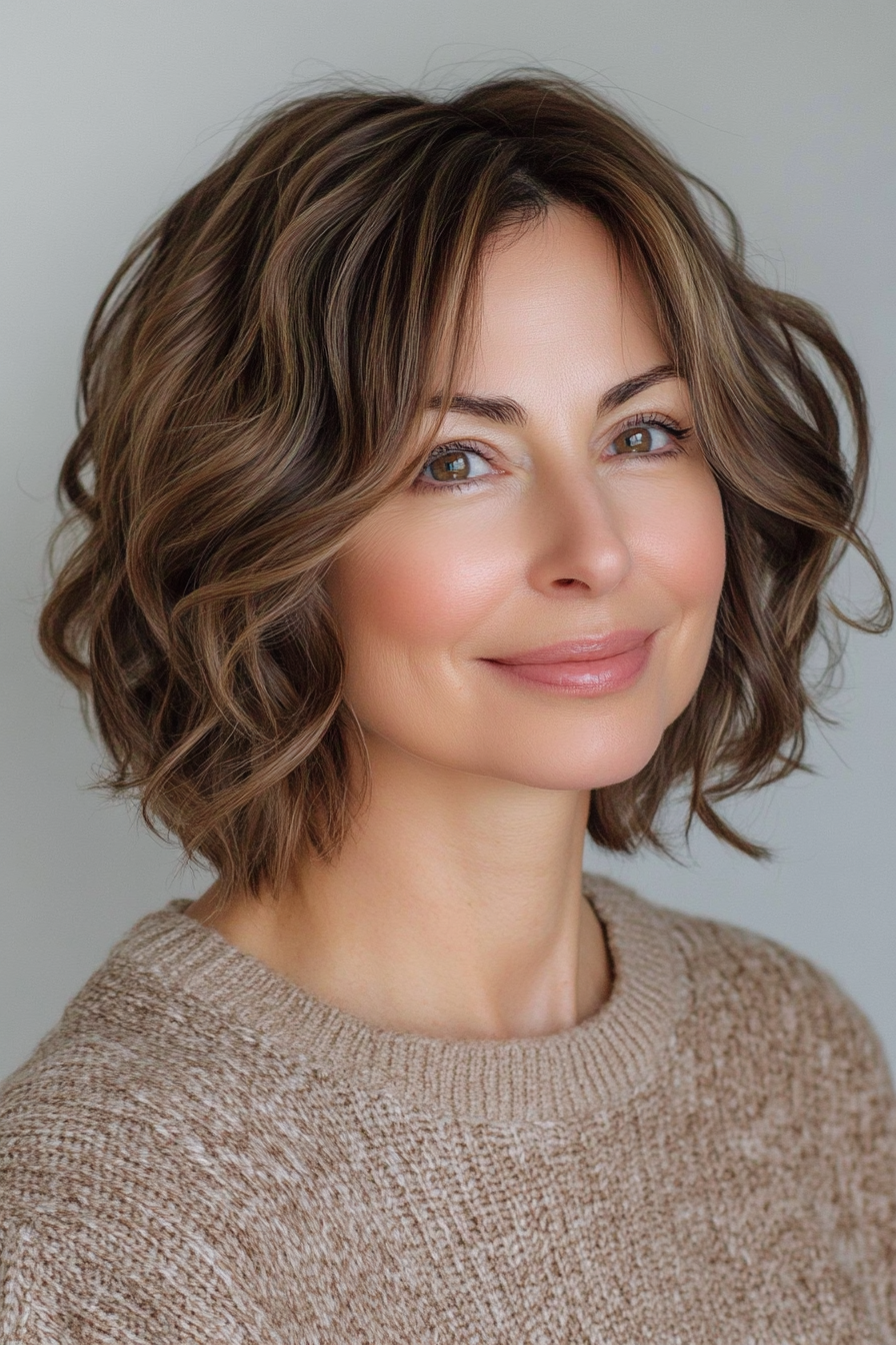 17. Soft Curved Bob in Natural Gray (Short Hairstyles For Women Over 50 With Thin Hair) - Short Hairstyles For Women Over 50 With Thin Hair