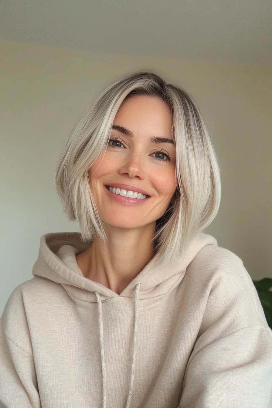 21. Short Wavy Crop in Natural Brown (Short Hairstyles For Women Over 50 With Thin Hair) - Short Hairstyles For Women Over 50 With Thin Hair