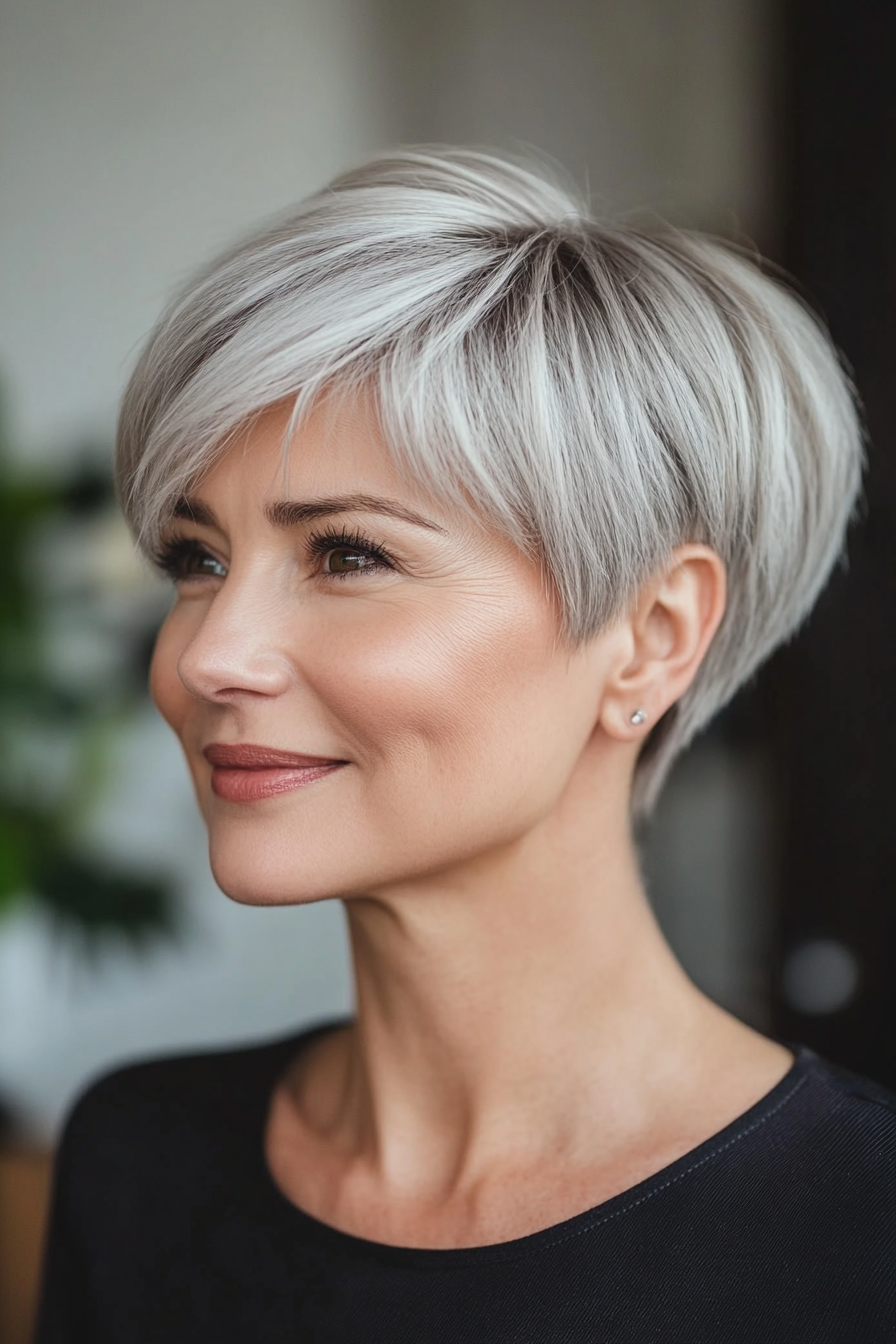 26. Curly Bob in Soft Chestnut (Short Hairstyles For Women Over 50 With Thin Hair) - Short Hairstyles For Women Over 50 With Thin Hair