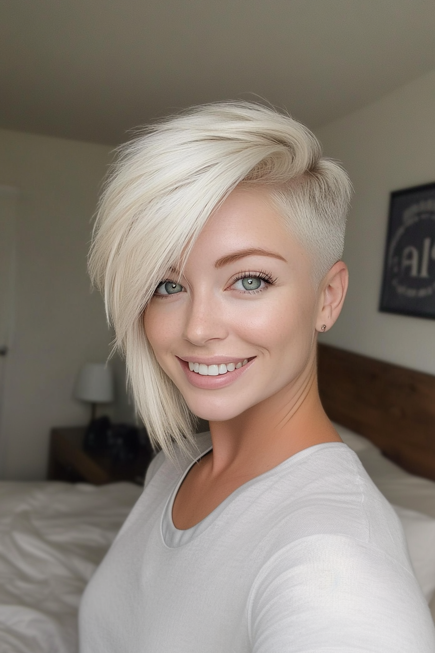 13. Pixie Bob in Light Ash Blonde (Long Pixie Cut) - Long Pixie Cut