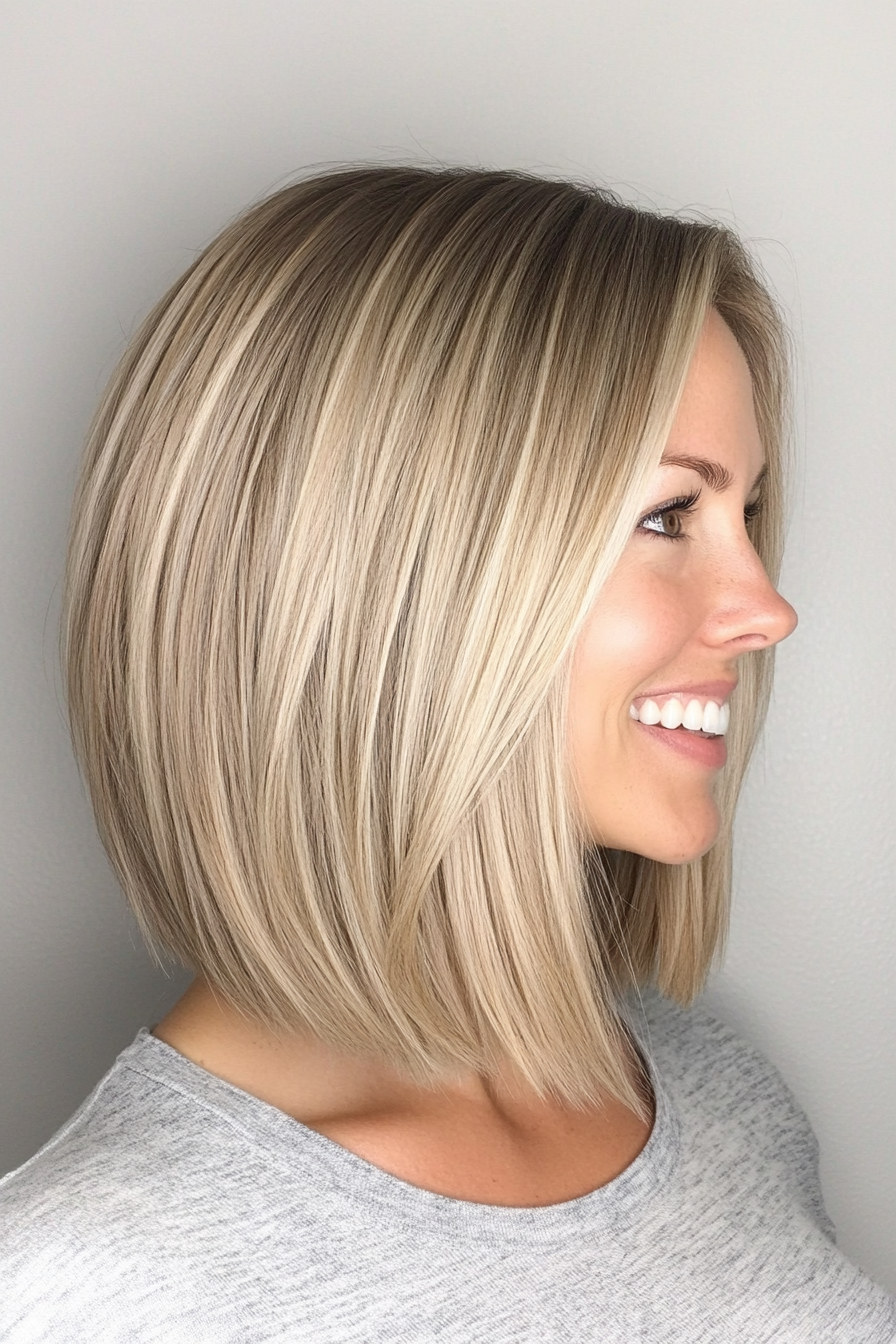 19. Ash Blonde Graduated Bob (Inverted Bob Haircuts) - Inverted Bob Haircuts