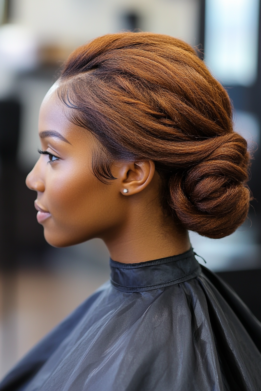 8. Cinnamon Low Twist (Hair Up Hairstyles) - Hair Up Hairstyles
