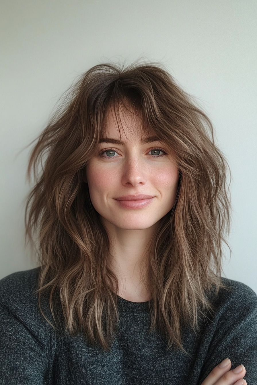 3. Ash Brown Textured Cut (Loose Hairstyles) - Loose Hairstyles