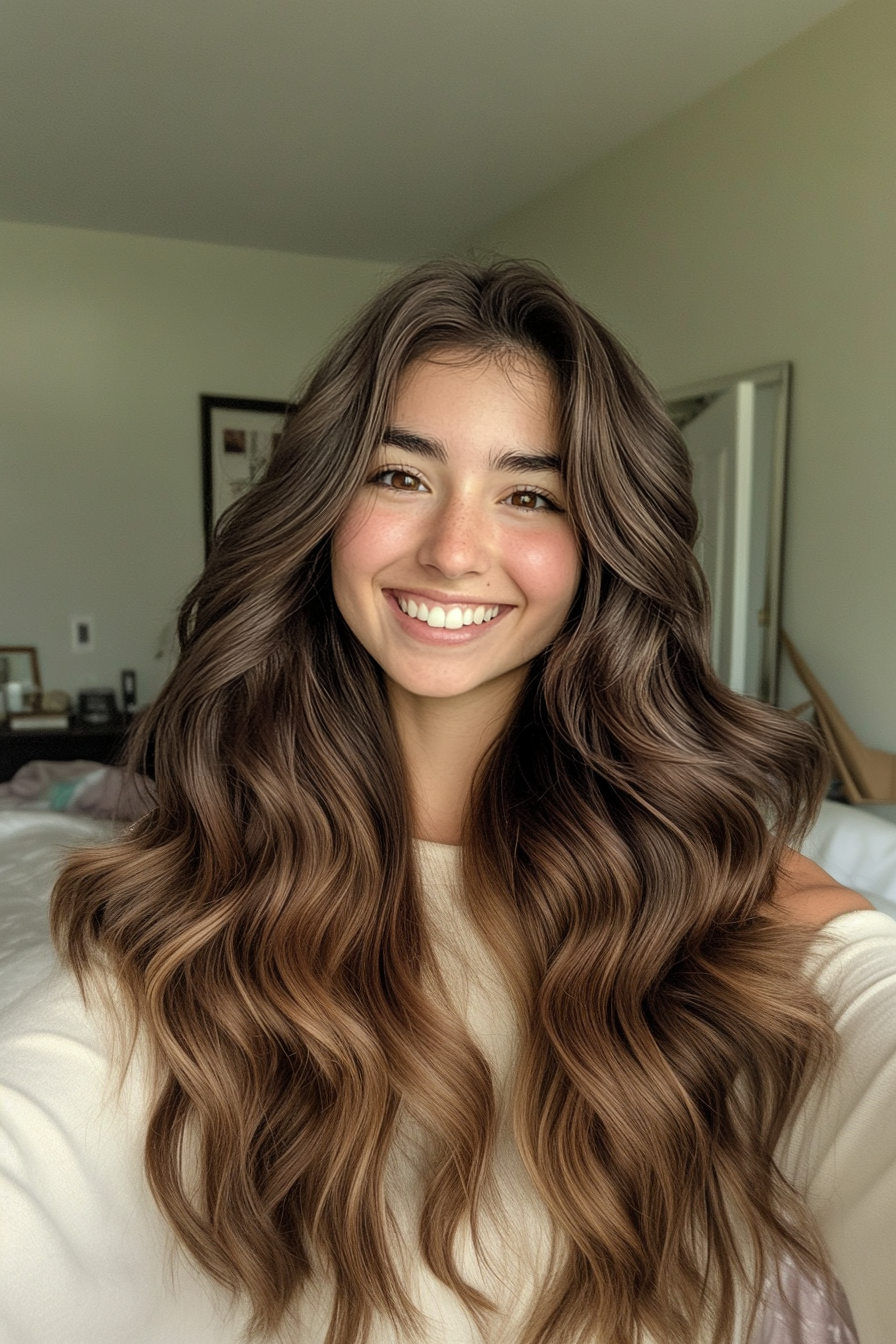12. Deep Espresso Natural Waves (Loose Hairstyles) - Loose Hairstyles