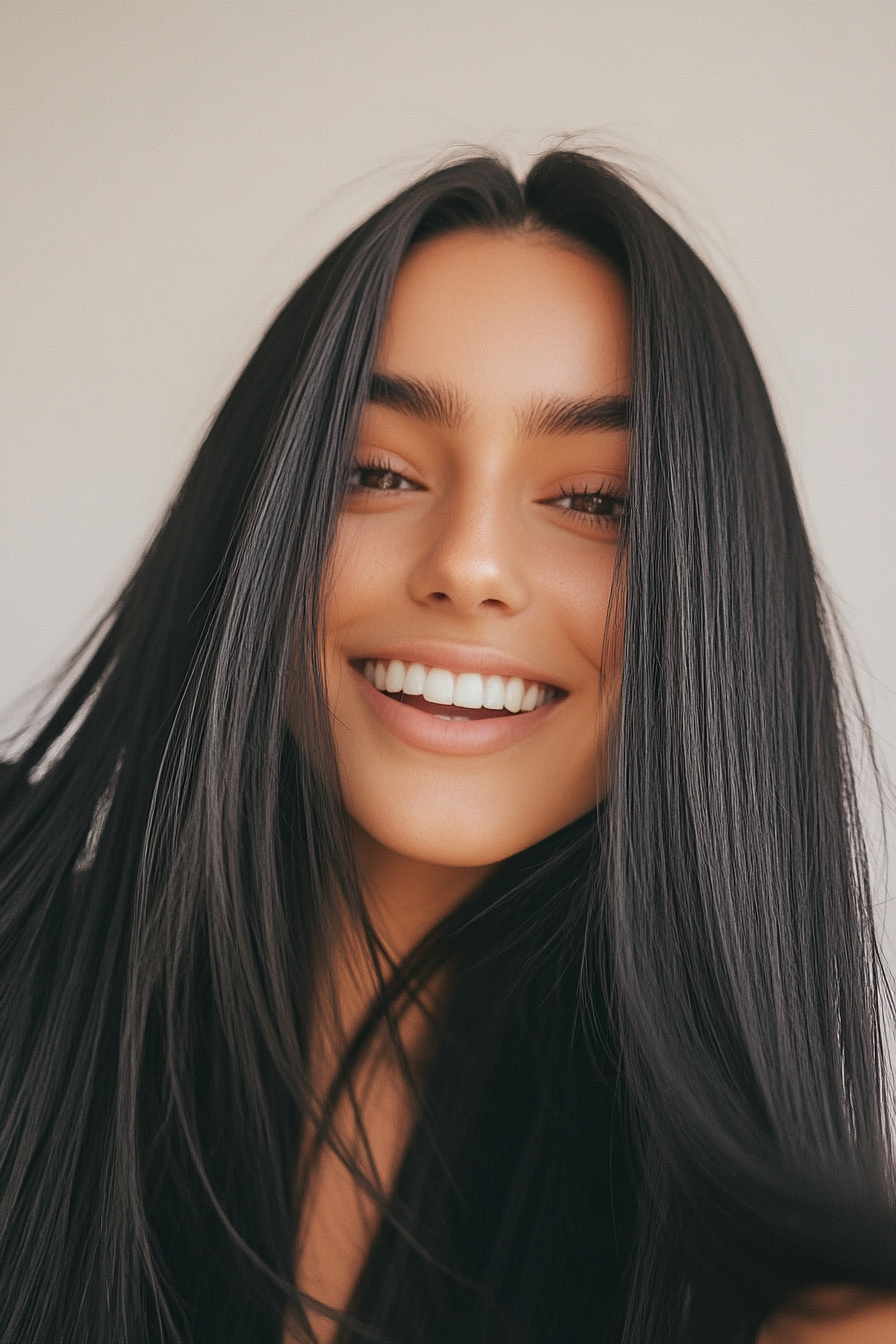 18. Raven Black Sleek Finish (Loose Hairstyles) - Loose Hairstyles