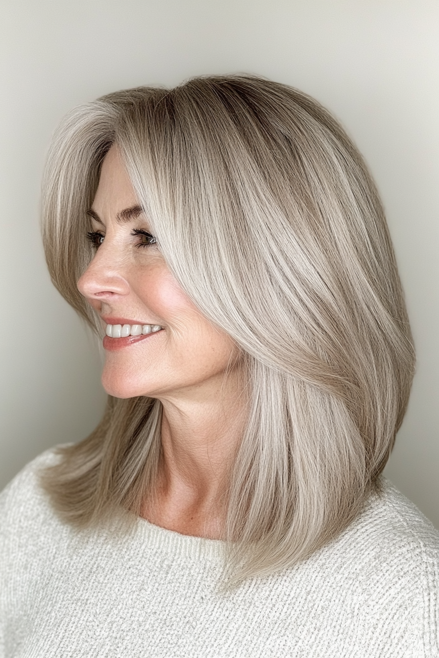 12. Collarbone Cut in Sandy Blonde (Haircuts For Women Over 50) - Haircuts For Women Over 50