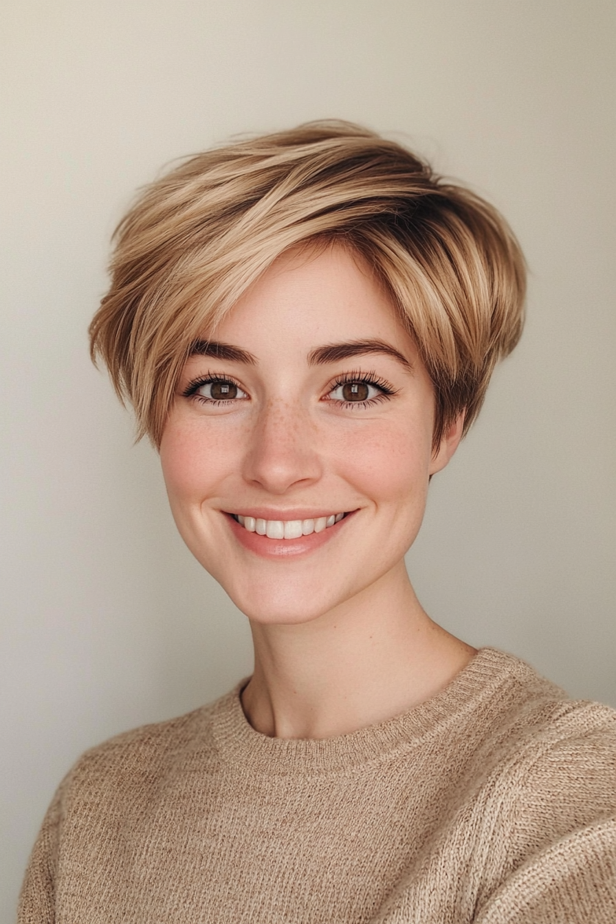1. The Soft Pixie in Honey Blonde (Short Haircuts With Layers) - Short Haircuts With Layers