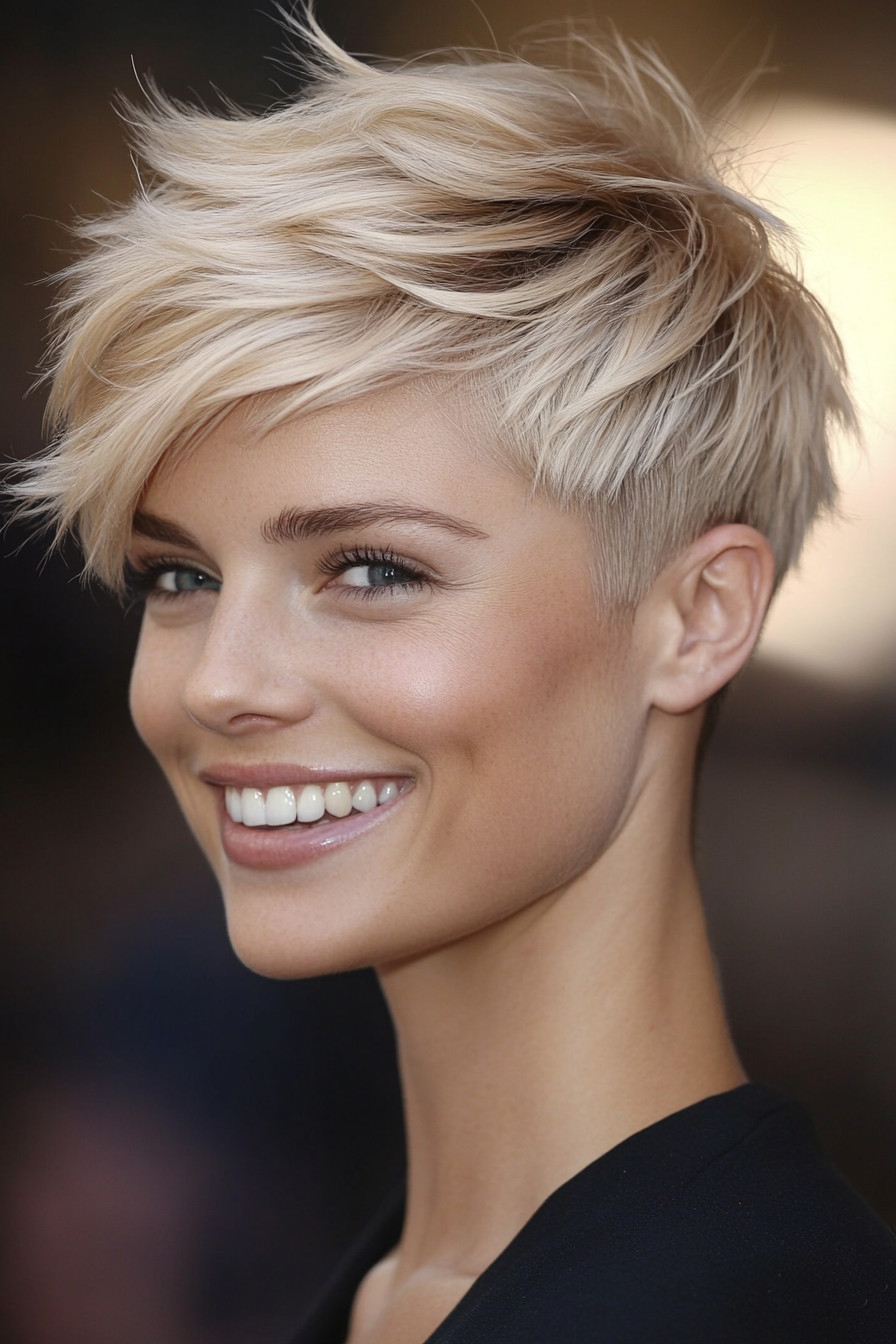 8. Textured Crop in Sandy Blonde (Short Haircuts With Layers) - Short Haircuts With Layers