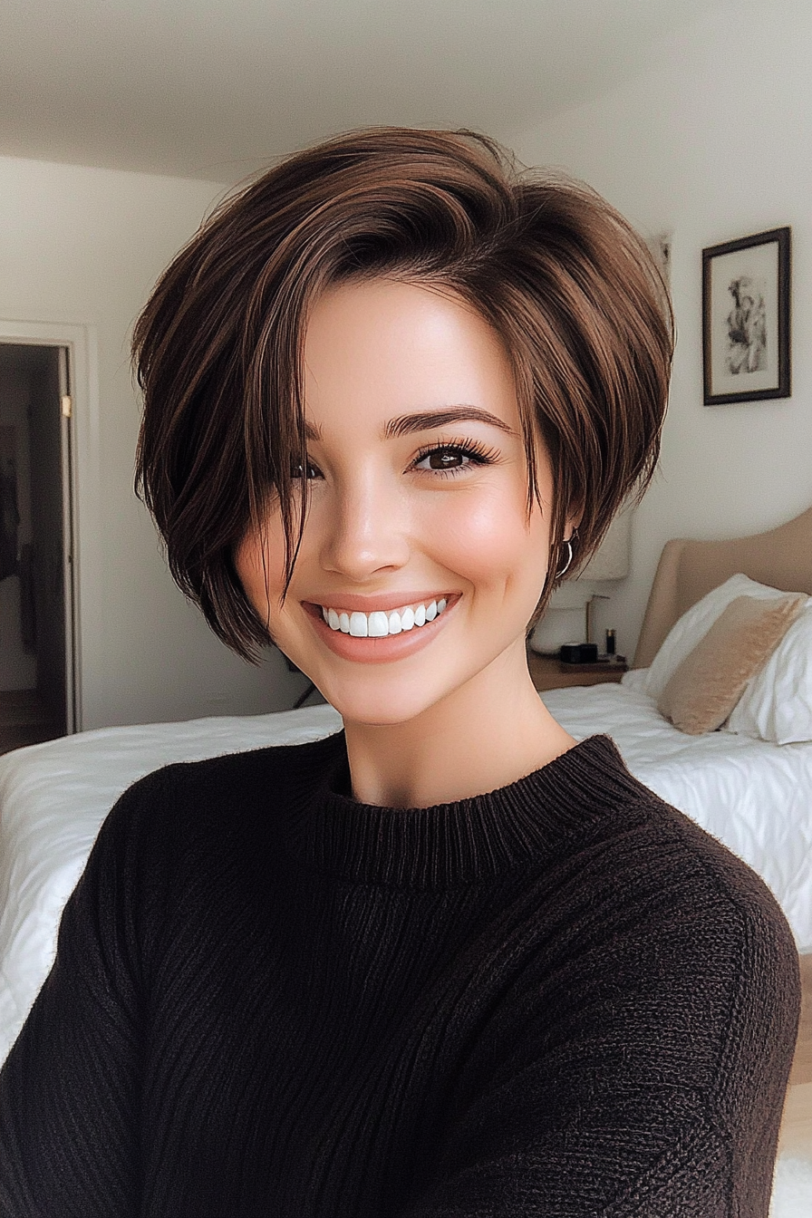 6. Tapered Pixie in Rich Espresso (Spring Haircuts) - Spring Haircuts