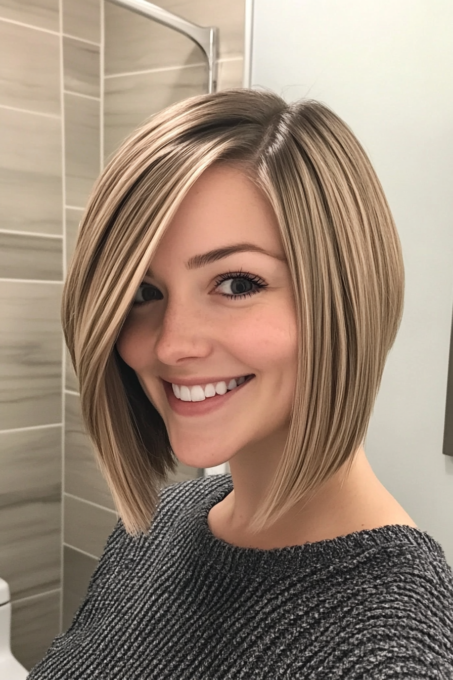 10. Side-Parted Soft Bob in Ash Blonde (Spring Haircuts) - Spring Haircuts