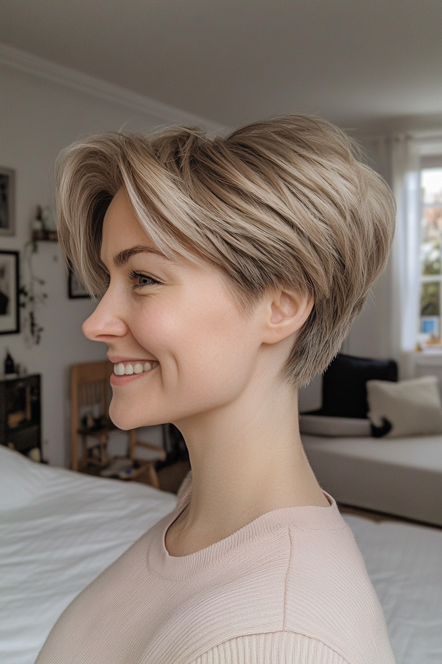 14. Classic Pixie in Ash Blonde (70S Haircuts For Women) - 70S Haircuts For Women