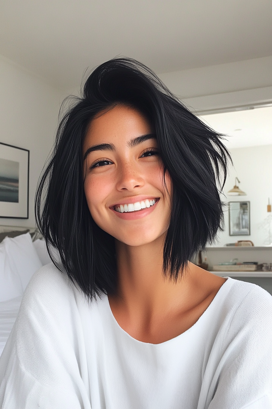 11. Seabreeze Cut – Soft Black (Beach Hairstyles) - Beach Hairstyles