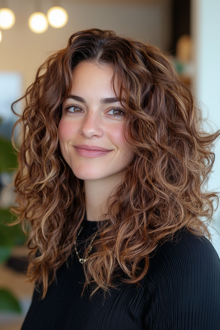 12. Driftwood Curls – Dark Chocolate Brown (Beach Hairstyles) - Beach Hairstyles