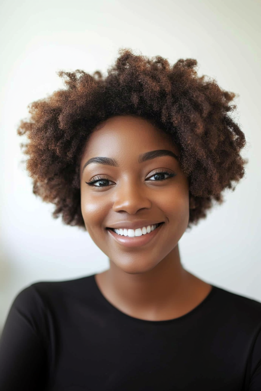 24. Shaped TWA (Teeny Weeny Afro) in Deep Bronze (Short Hairstyles For Black Women) - Short Hairstyles For Black Women