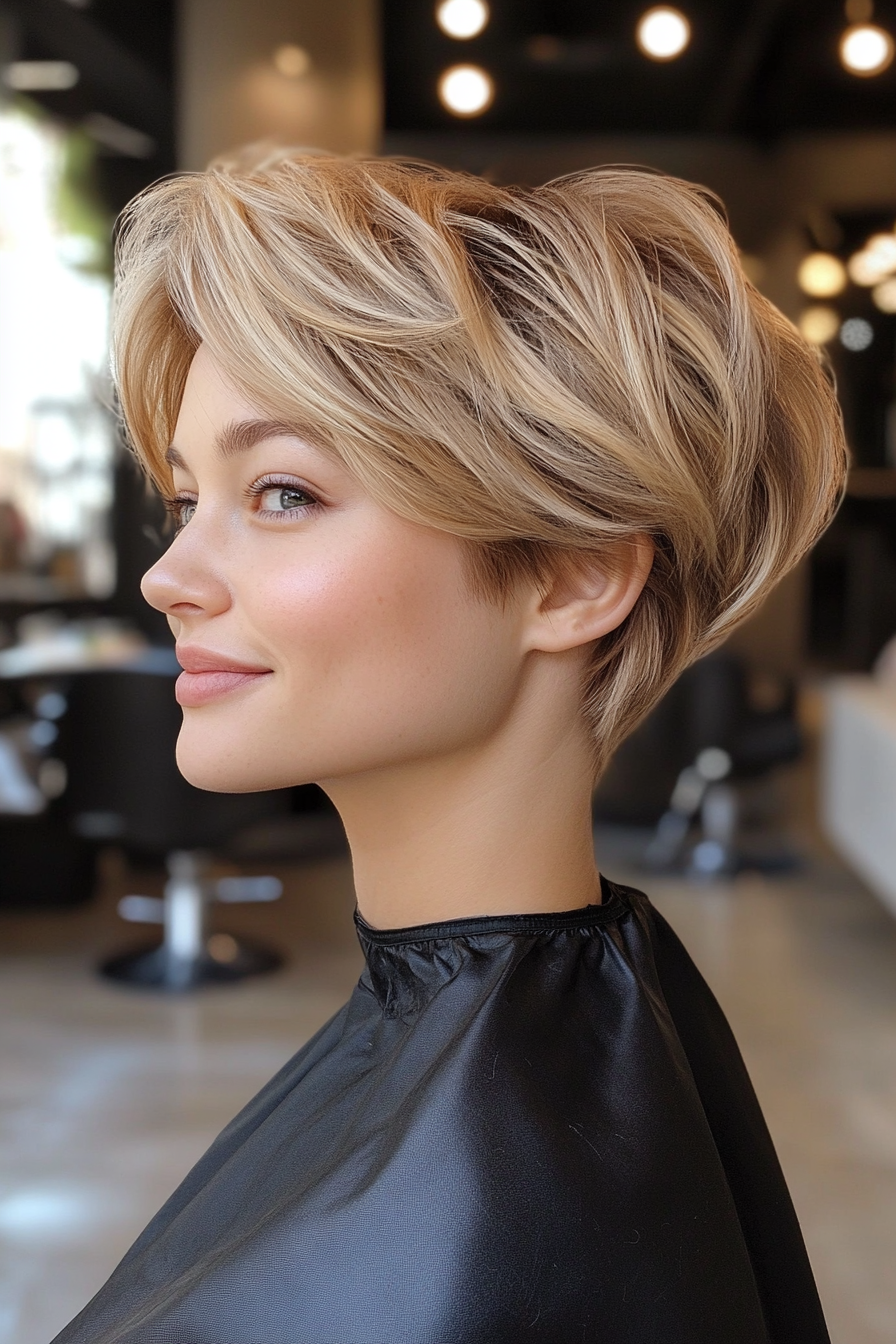 7. Tousled Golden Blonde Pixie (Pixie Hairstyles For Thin Hair) - Pixie Hairstyles For Thin Hair