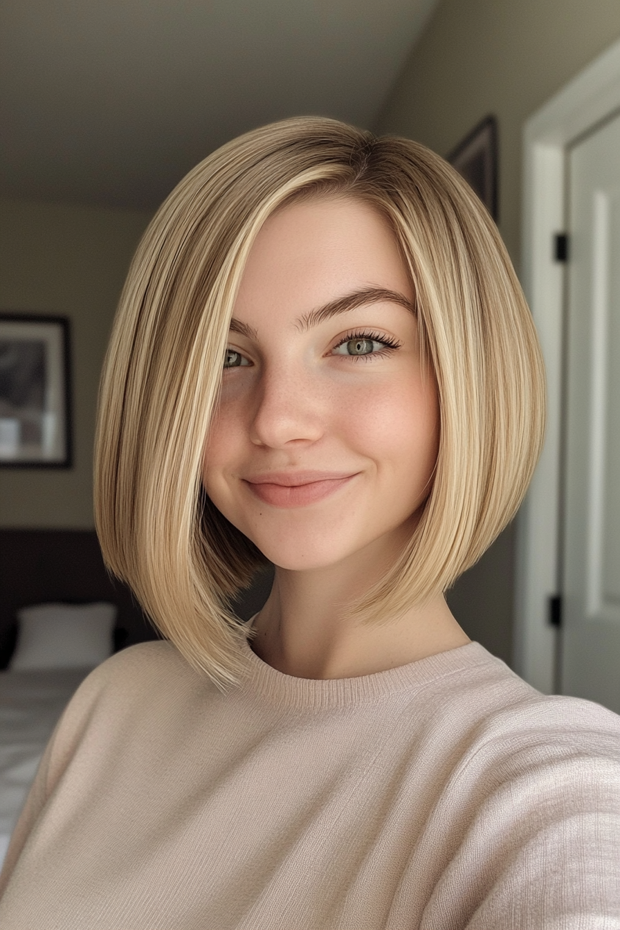 1. Golden Edge Bob (Blonde Haircuts) - Blonde Haircuts