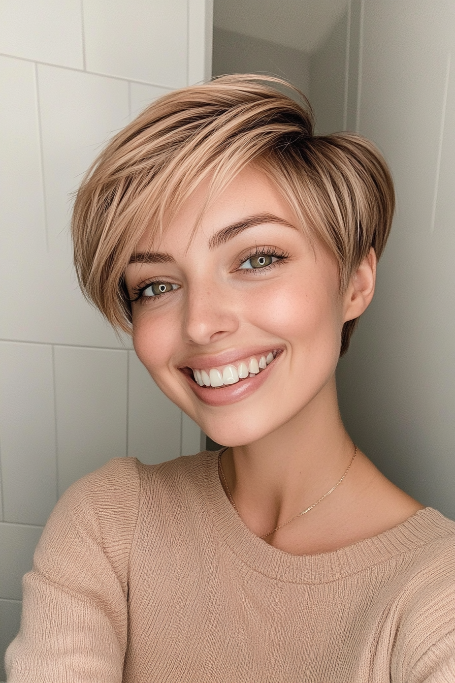 4. Strawberry Blonde Pixie (Blonde Haircuts) - Blonde Haircuts