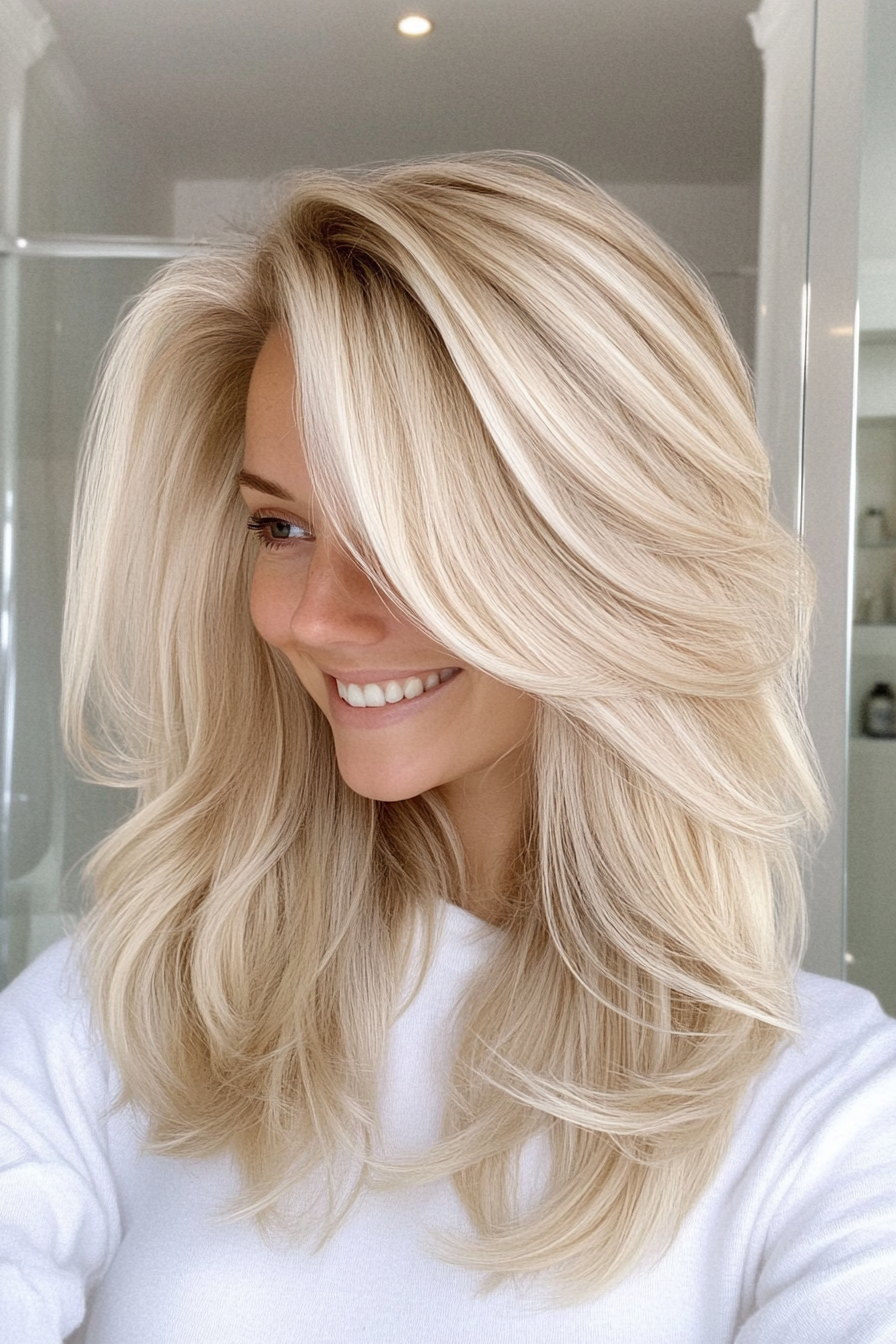 12. Soft Blonde Layered Cut (Blonde Haircuts) - Blonde Haircuts