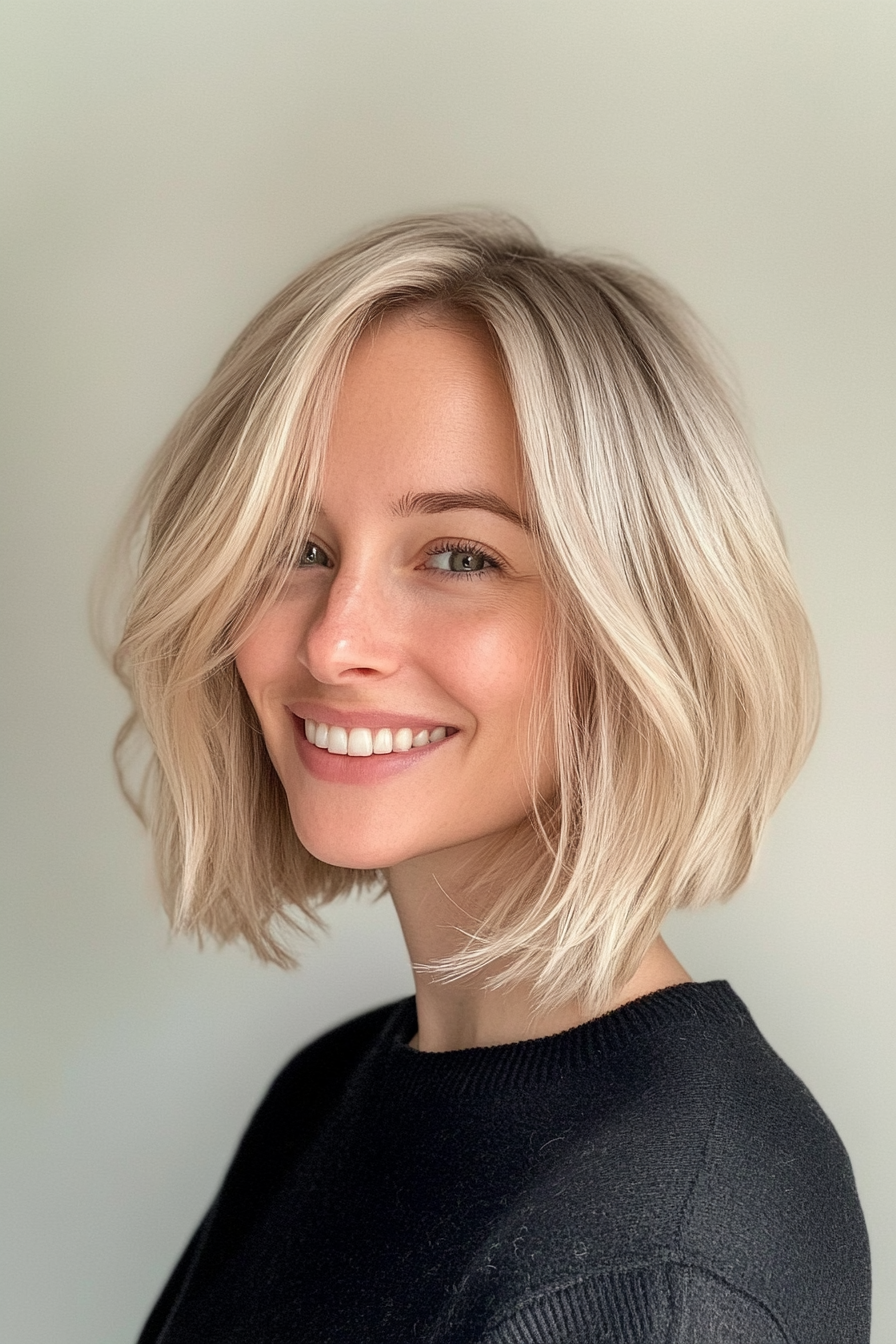 24. Blonde Bob with Soft Layers (Blonde Haircuts) - Blonde Haircuts