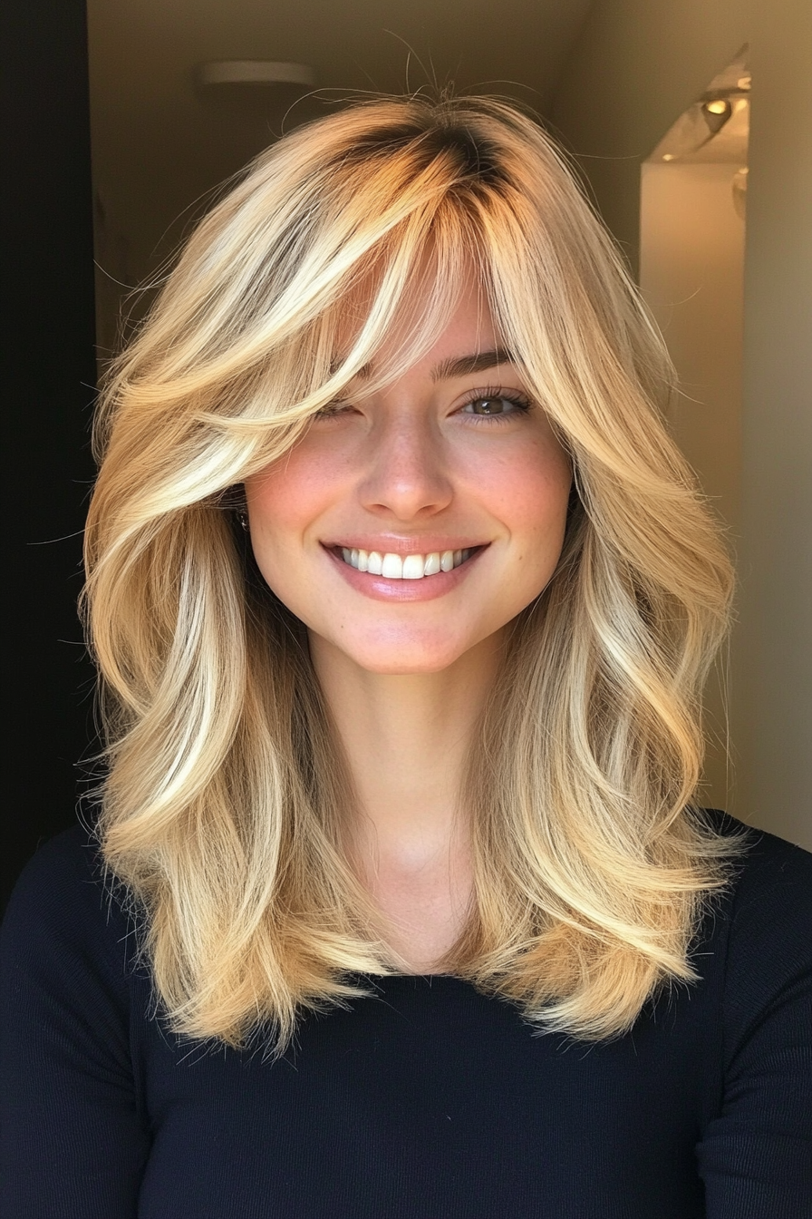 26. Contemporary Blonde Fringe Cut (Blonde Haircuts) - Blonde Haircuts