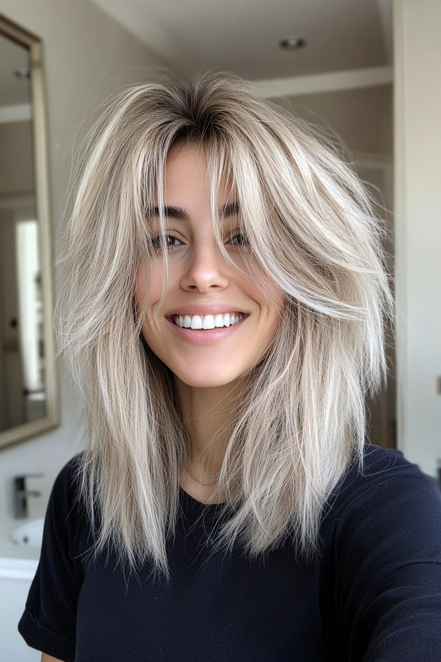 3. Ash Blonde Wispy Shag (Shaggy Haircuts) - Shaggy Haircuts