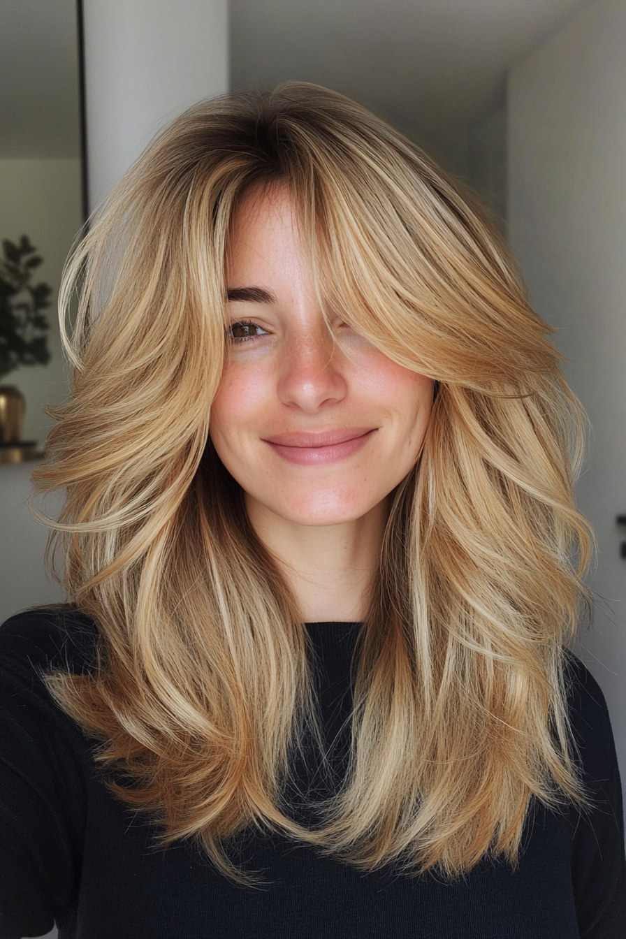 5. Warm Honey Layered Shag (Shaggy Haircuts) - Shaggy Haircuts