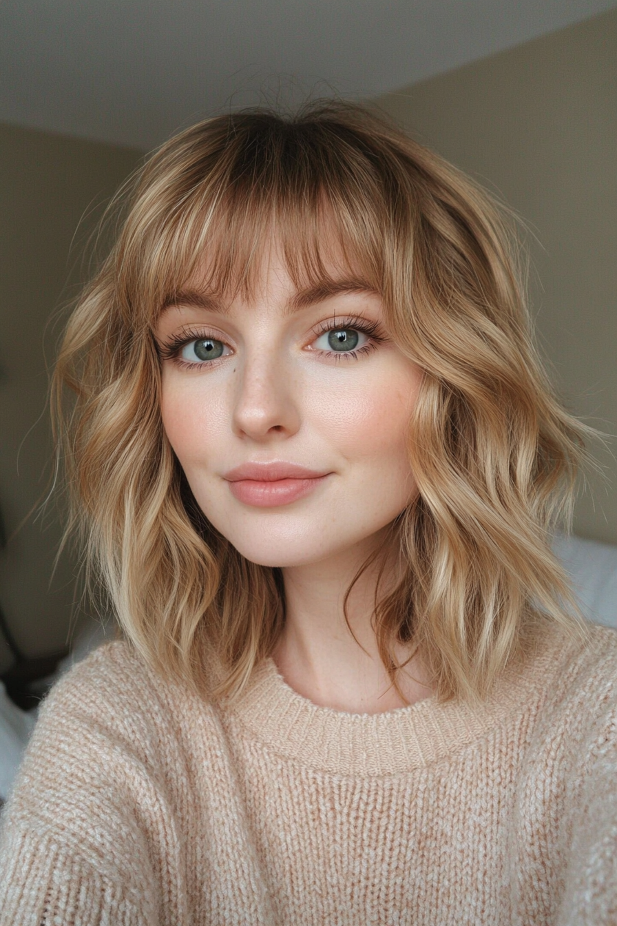 24. Golden Blonde Blunt Shag (Shaggy Haircuts) - Shaggy Haircuts