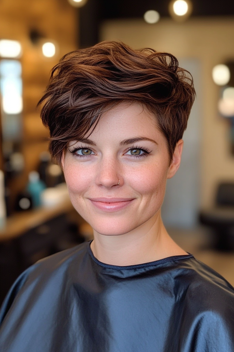 5. Soft Caramel-Toned Undercut Pixie (Pixie Haircuts) - Pixie Haircuts