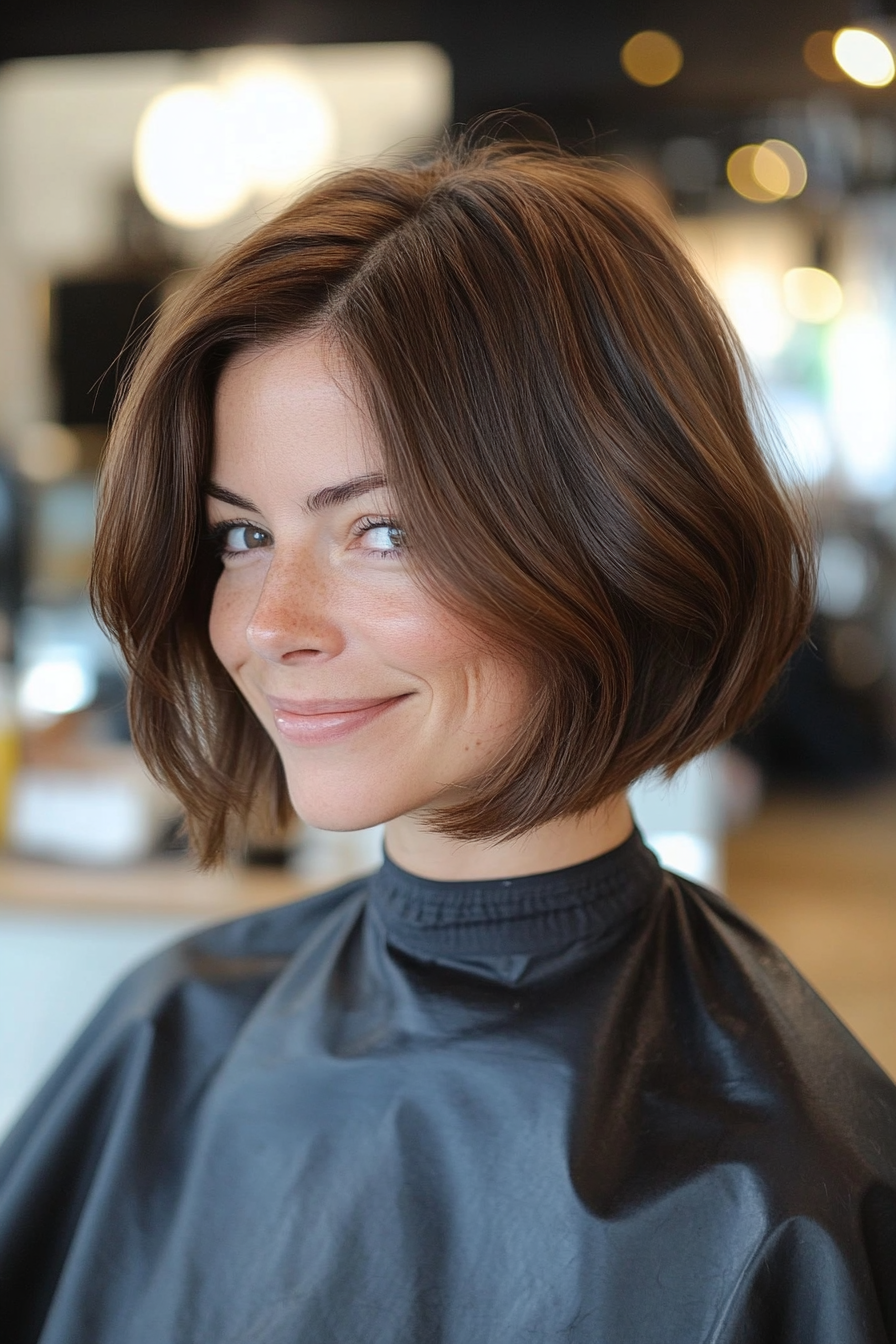17. Blended Cool Brown Bob with Soft Volume (Medium Bob Hairstyles) - Medium Bob Hairstyles