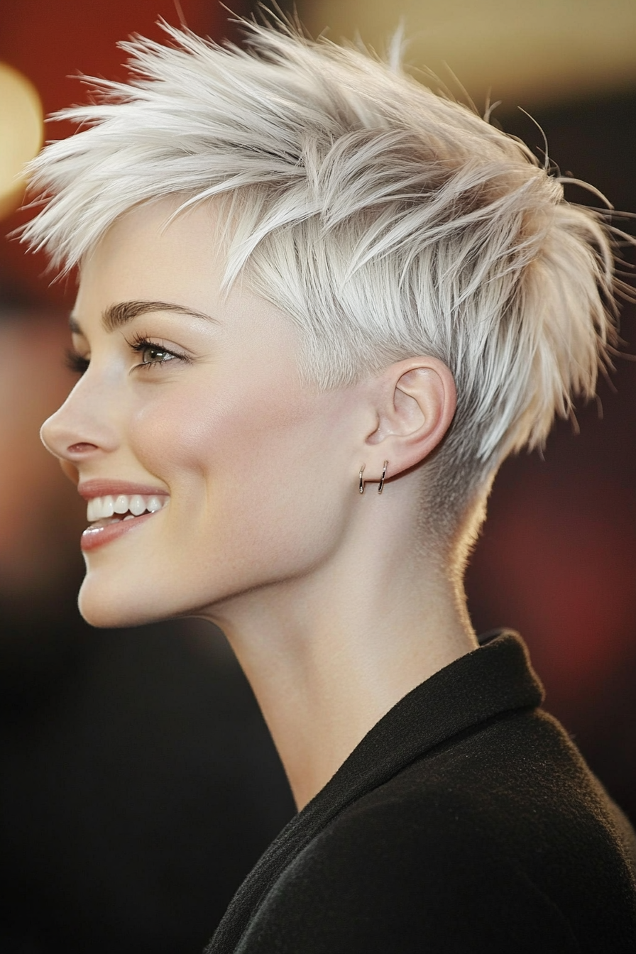 3. Icy Platinum Textured Razor Pixie (Very Short Pixie Haircuts) - Very Short Pixie Haircuts