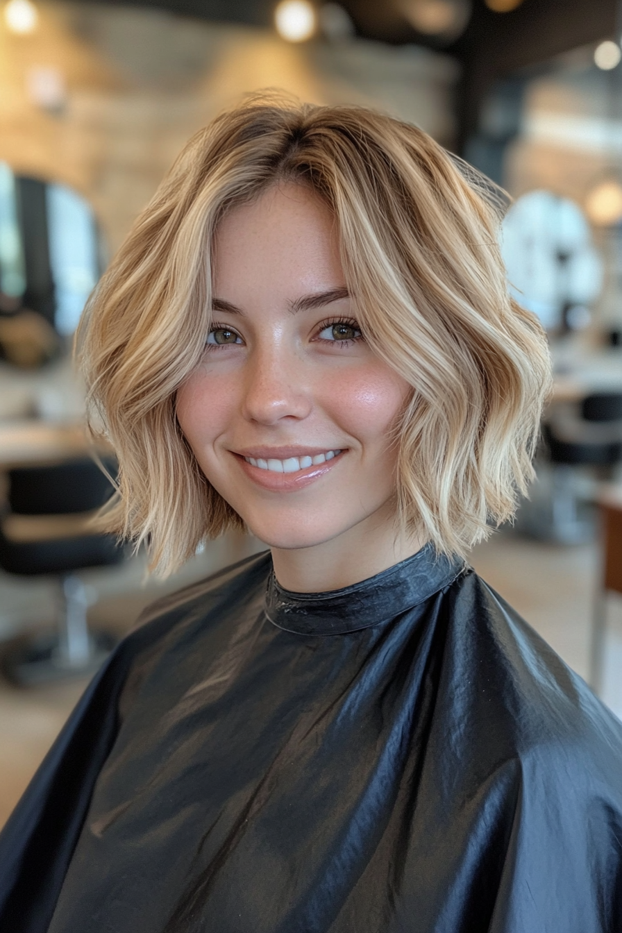 13. Caramel Blonde Cropped Shag (Short Blonde Haircuts For Fine Hair) - Short Blonde Haircuts For Fine Hair