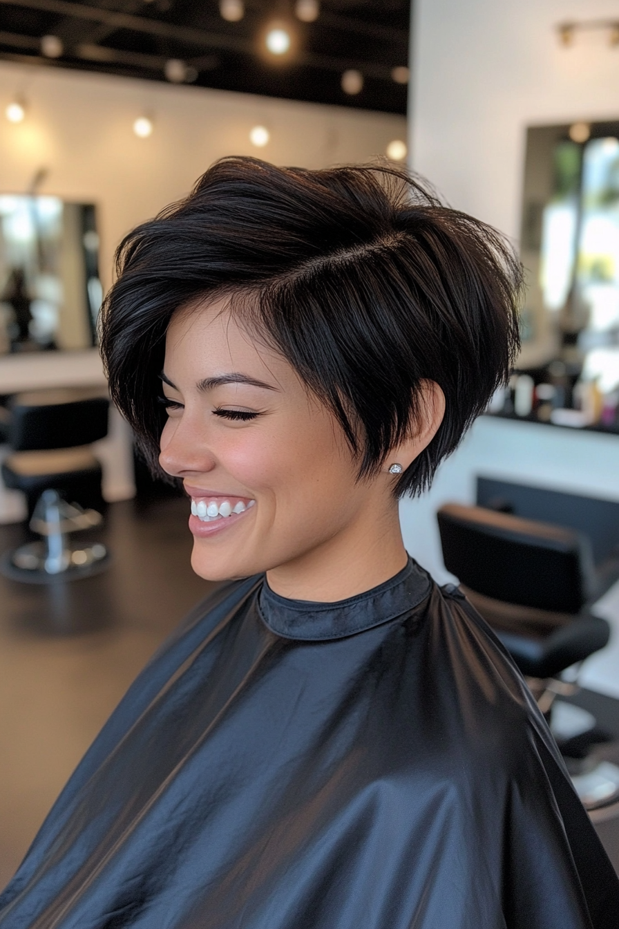 15. Soft Black Razor Pixie (Classy Short Haircuts For Women) - Classy Short Haircuts For Women