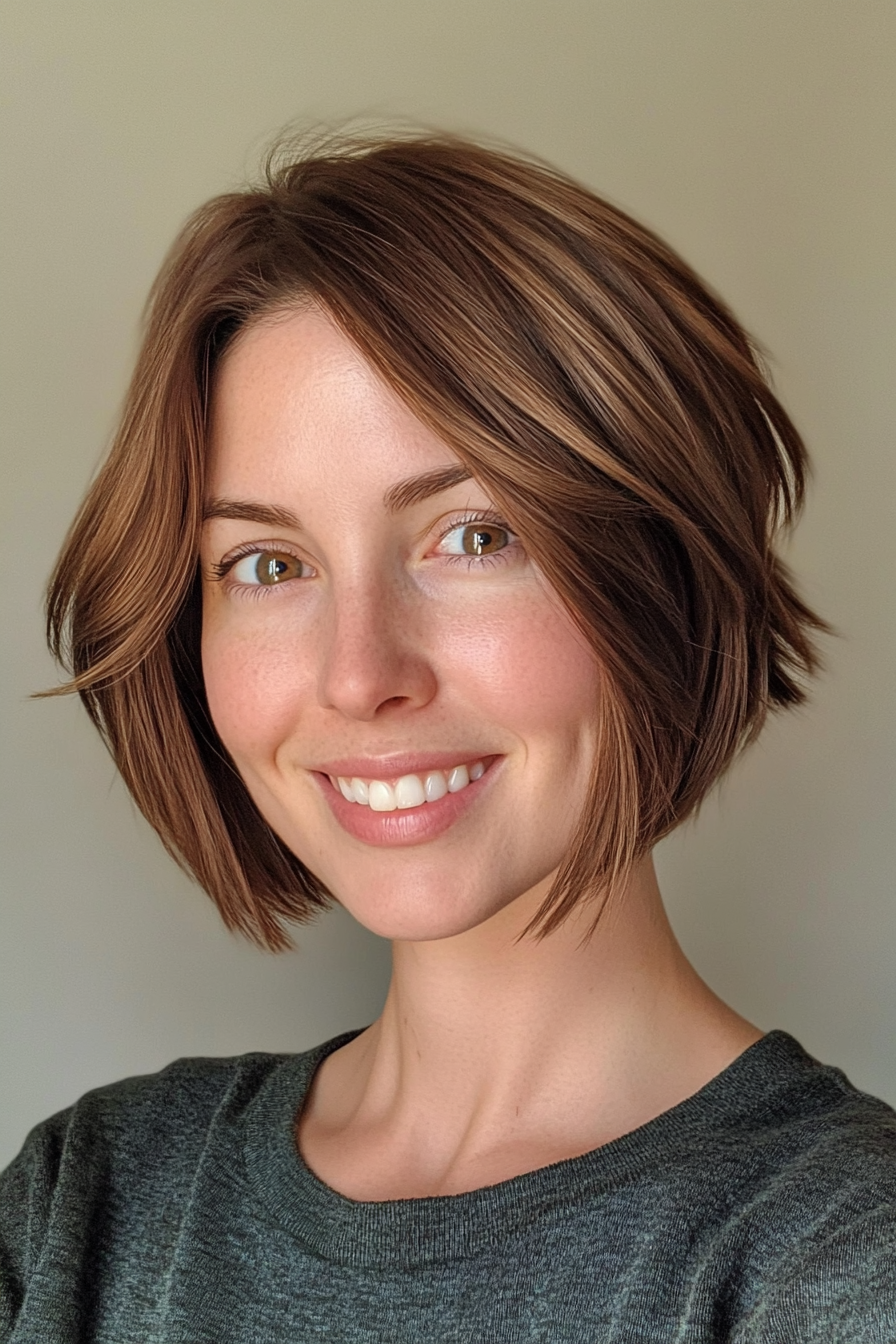 21. Bronze Choppy Bob (Classy Short Haircuts For Women) - Classy Short Haircuts For Women