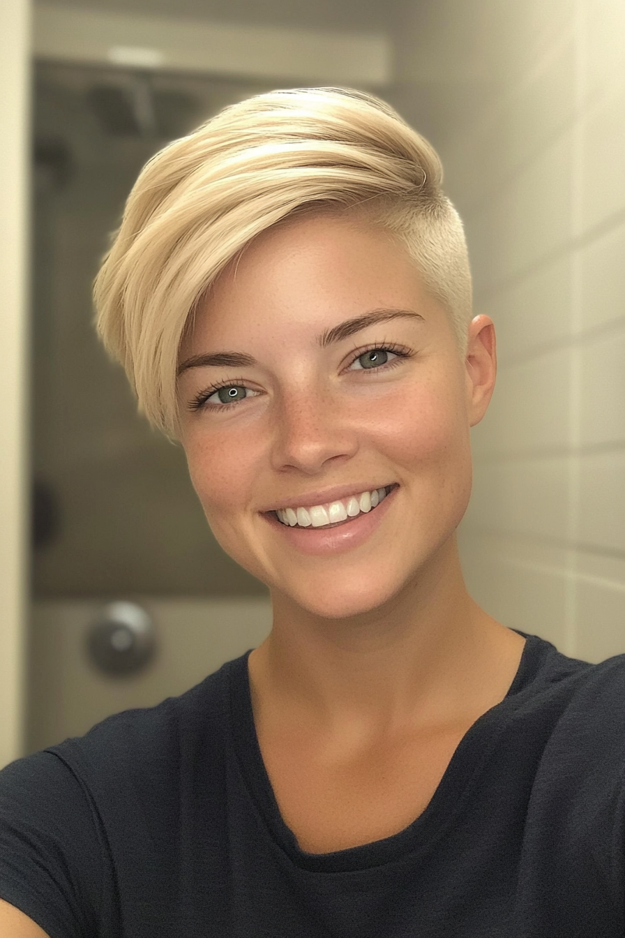 22. Dirty Blonde Soft Undercut (Classy Short Haircuts For Women) - Classy Short Haircuts For Women